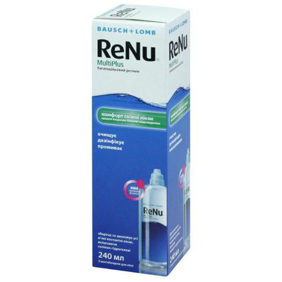 Renu Multiplus (Реню МультиПлюс) раствор по уходу за контактными линзами 240мл
